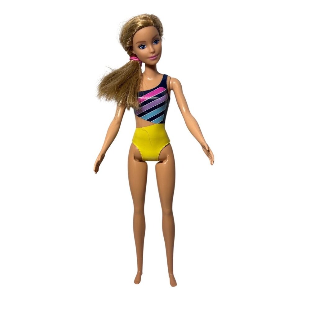 Barbie Doll Cut Out Bathing Suit With Blonde Hair 2019 Beach GHW41N301
